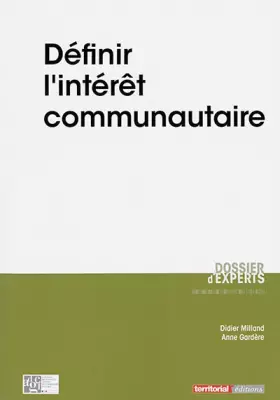 Couverture du produit · Définir l'intérêt communautaire
