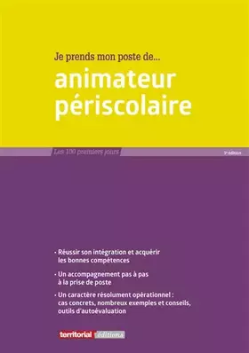 Couverture du produit · Je prends mon poste d'animateur périscolaire