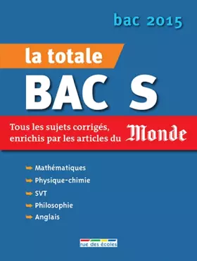Couverture du produit · Bac S 2015
