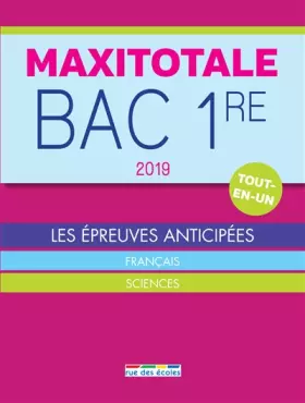 Couverture du produit · Bac 2019 1ère