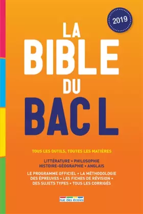 Couverture du produit · La bible du bac L 2019