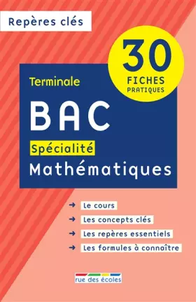 Couverture du produit · Repères clés bac spécialité mathématiques