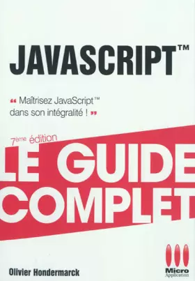 Couverture du produit · GUIDE COMPLET£JAVASCRIPT