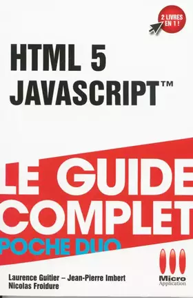 Couverture du produit · POCHE DUO JAVASCRIPT ET HTML 5