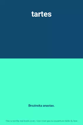 Couverture du produit · tartes