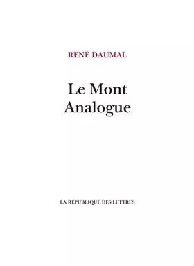 Couverture du produit · Le Mont Analogue