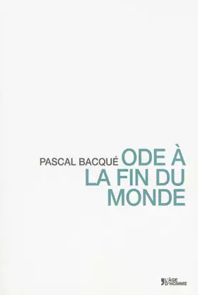 Couverture du produit · Ode à la fin du monde