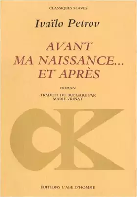 Couverture du produit · Avant ma naissance et après