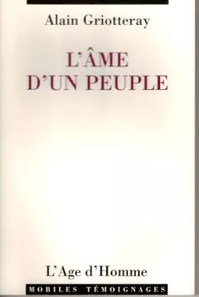 Couverture du produit · Ame d'un peuple
