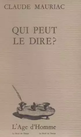 Couverture du produit · Qui peut le dire ?