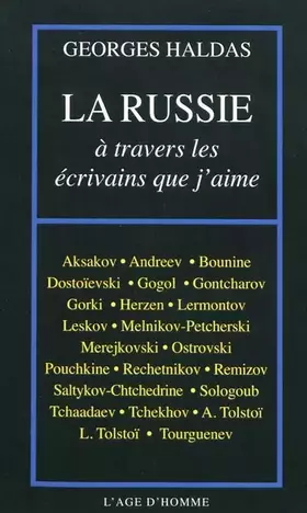 Couverture du produit · La Russie à travers les écrivains que j'aime