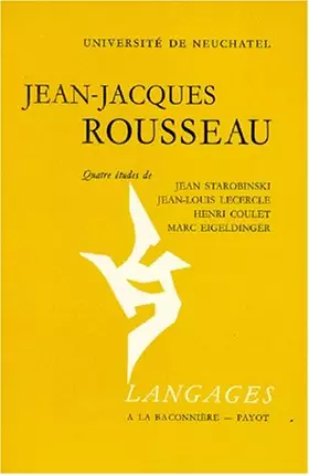 Couverture du produit · Jean-Jacques Rousseau