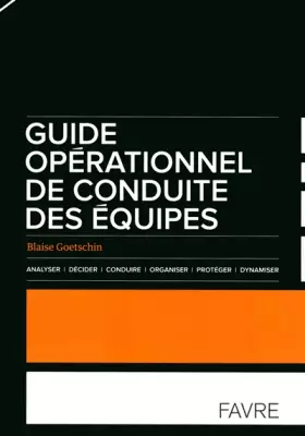 Couverture du produit · Guide opérationnel de conduite des équipes