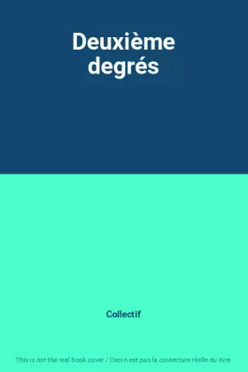 Couverture du produit · Deuxième degrés