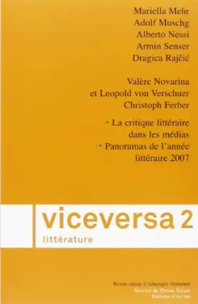 Couverture du produit · Viceversa Litterature, No 2/2008