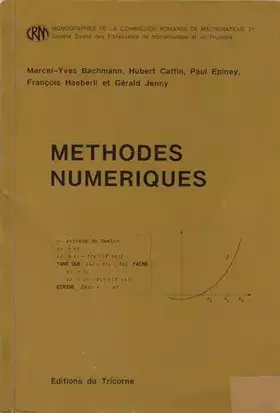 Couverture du produit · Methodes numeriques