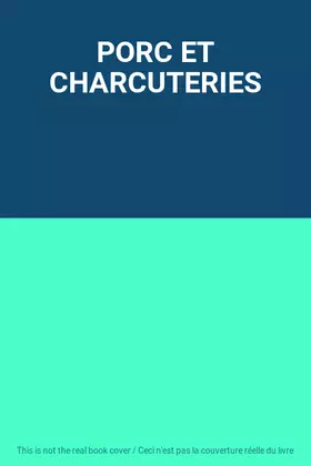 Couverture du produit · PORC ET CHARCUTERIES