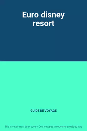 Couverture du produit · Euro disney resort