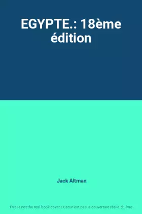 Couverture du produit · EGYPTE.: 18ème édition