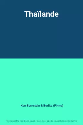 Couverture du produit · Thaïlande