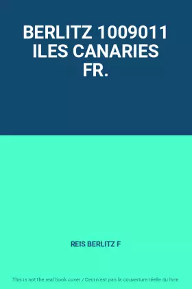 Couverture du produit · BERLITZ 1009011 ILES CANARIES FR.