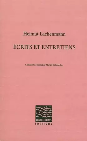 Couverture du produit · Ecrits et entretiens