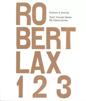 Couverture du produit · 1 2 3: Poèmes & journal