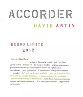 Couverture du produit · Accorder