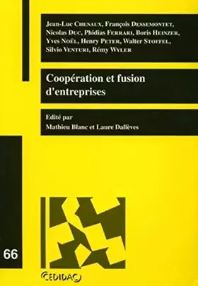 Couverture du produit · Coopération et fusion d'entreprises