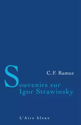 Couverture du produit · Souvenirs Sur Igor Strawinsky