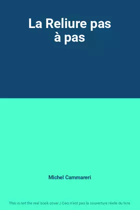 Couverture du produit · La Reliure pas à pas