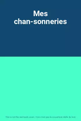 Couverture du produit · Mes chan-sonneries