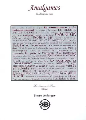 Couverture du produit · Amalgames : L'alchimie des mots
