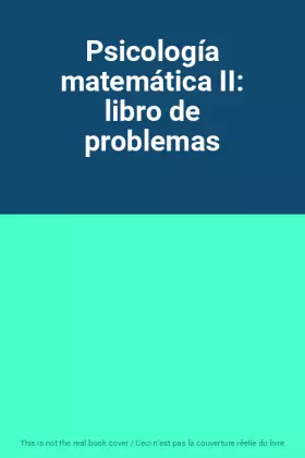 Couverture du produit · Psicología matemática II: libro de problemas