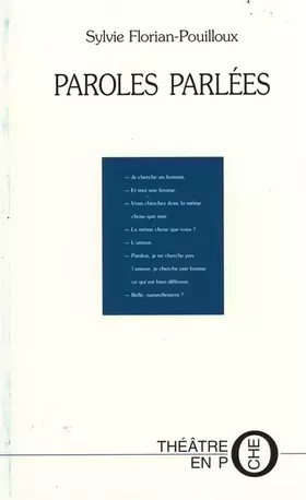 Couverture du produit · Paroles parlées