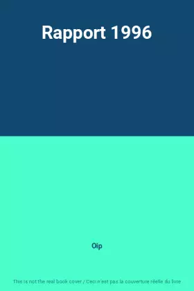 Couverture du produit · Rapport 1996