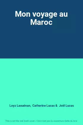 Couverture du produit · Mon voyage au Maroc
