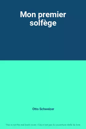 Couverture du produit · Mon premier solfège
