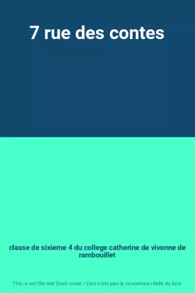 Couverture du produit · 7 rue des contes
