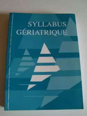 Couverture du produit · Syllabus gériatrique