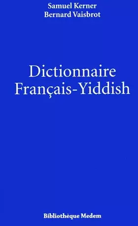Couverture du produit · Dictionnaire français-yiddish