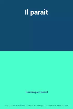 Couverture du produit · Il paraît