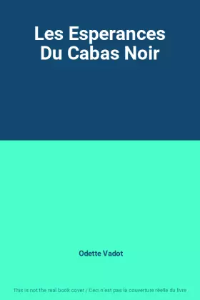 Couverture du produit · Les Esperances Du Cabas Noir