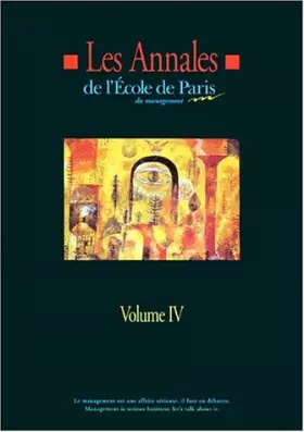 Couverture du produit · Annales de l'Ecole de Paris du management, 4
