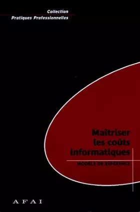 Couverture du produit · Maîtriser les coûts informatiques : Modèle de référence