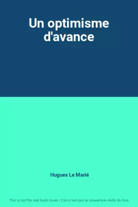 Couverture du produit · Un optimisme d'avance