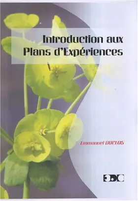 Couverture du produit · Introduction aux plans d'expériences