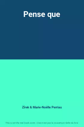 Couverture du produit · Pense que