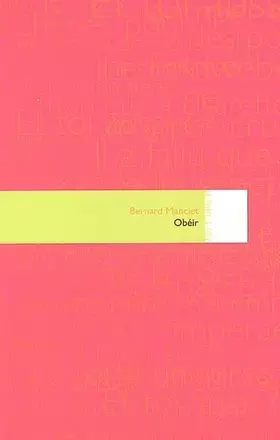 Couverture du produit · Obéir