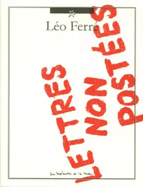 Couverture du produit · Lettres non postées